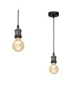 Milagro EDISON pendant lamp Black 1xE27 MLP6515
