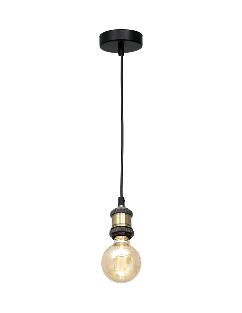 Pendant lamps bulbs - Milagro EDISON pendant lamp Black/MOSCOW 1xE27 MLP6516 - product kolory-swiatla.pl 2