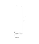 LED floor lamps - Milagro STICK 15W LED Standing Lamp ML7218 - product 6
