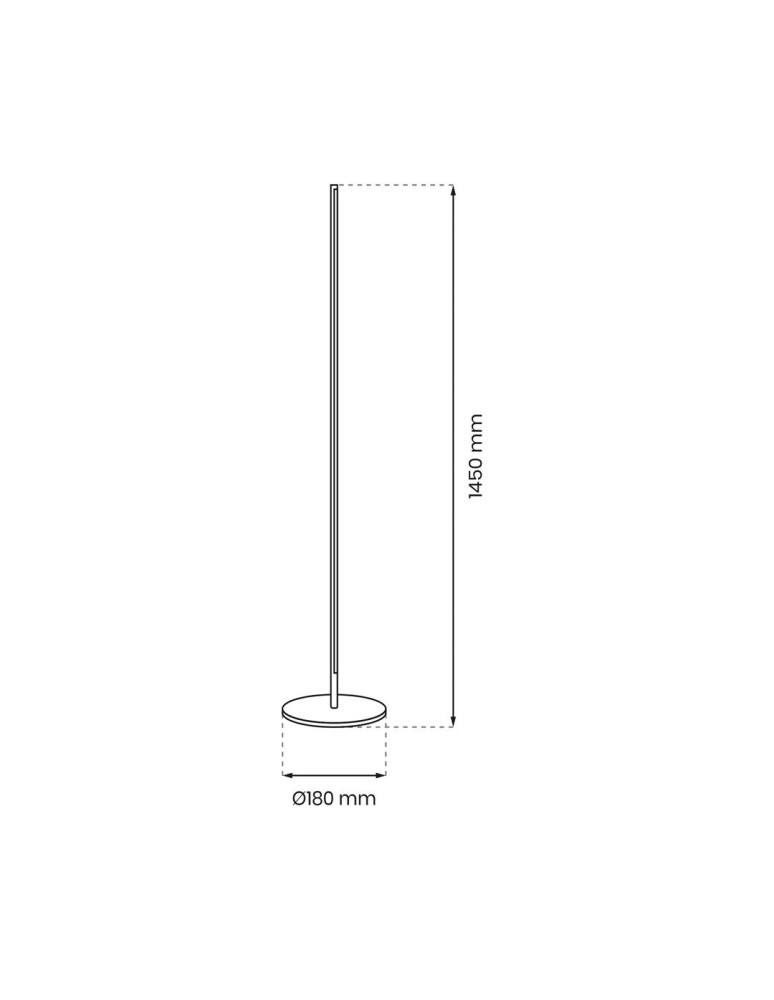 LED floor lamps - Milagro STICK 15W LED Standing Lamp ML7218 - product kolory-swiatla.pl 6