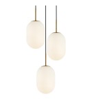 Triple pendant lamps - Milagro ALIAS GOLD pendant lamp 3xE14 circle ML0315 - product 2