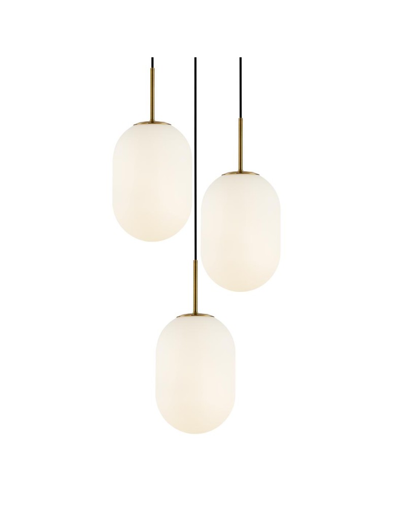 Triple pendant lamps - Milagro ALIAS GOLD pendant lamp 3xE14 circle ML0315 - product kolory-swiatla.pl 2