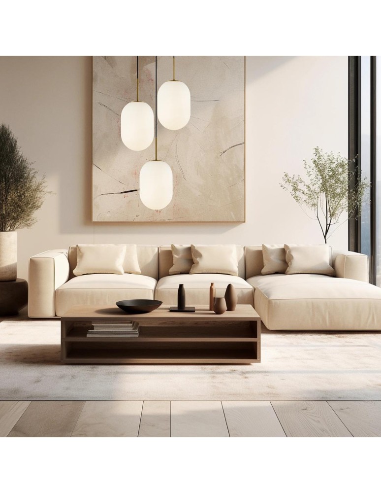 Triple pendant lamps - Milagro ALIAS GOLD pendant lamp 3xE14 circle ML0315 - product kolory-swiatla.pl 4