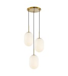 Triple pendant lamps - Milagro ALIAS GOLD pendant lamp 3xE14 circle ML0315 - product 6