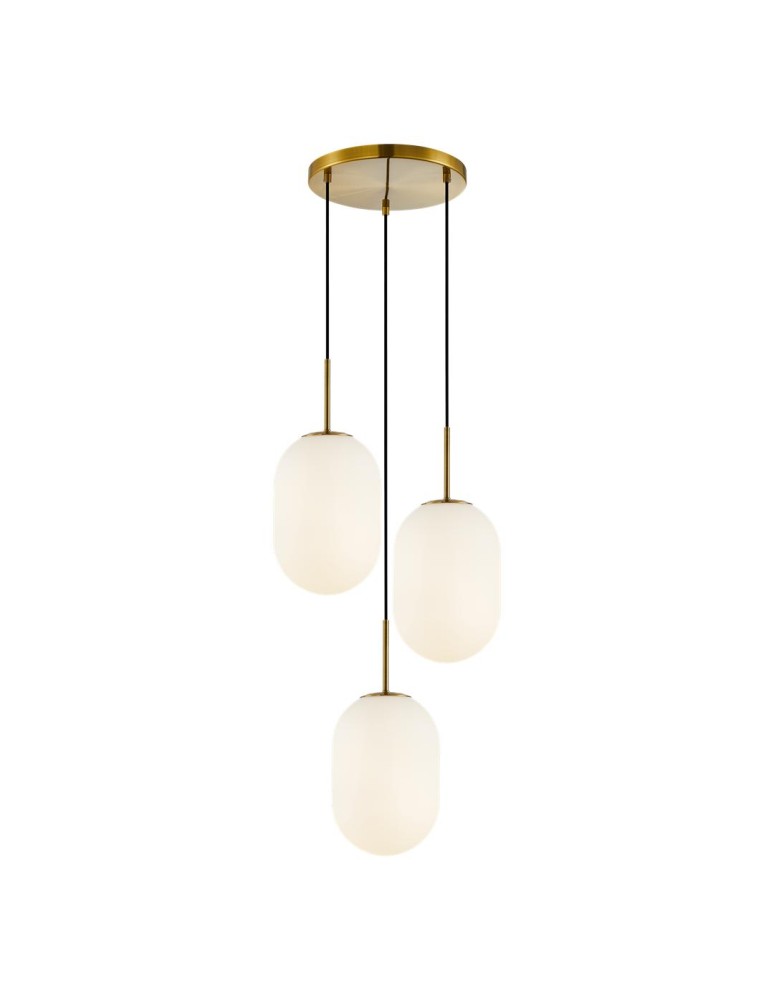 Triple pendant lamps - Milagro ALIAS GOLD pendant lamp 3xE14 circle ML0315 - product kolory-swiatla.pl 6