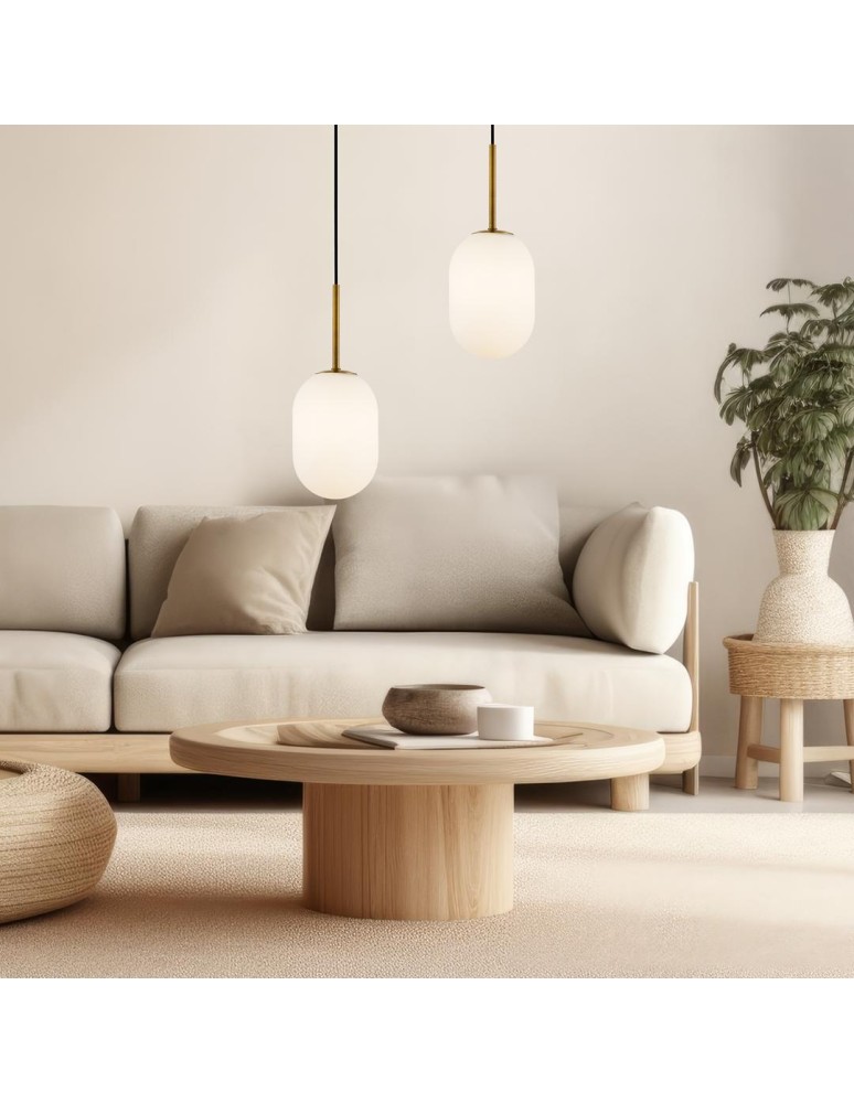 Single pendant lamps - Milagro Pendant lamp ALIAS GOLD 1xE14 fi 120 ML0317 - product kolory-swiatla.pl 3