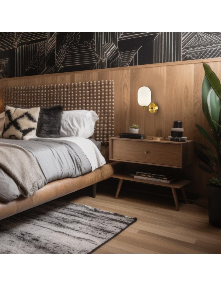 Wall lamps spheres - Milagro Wall lamp ALIAS GOLD 1xE14 ML0319 - product kolory-swiatla.pl 3