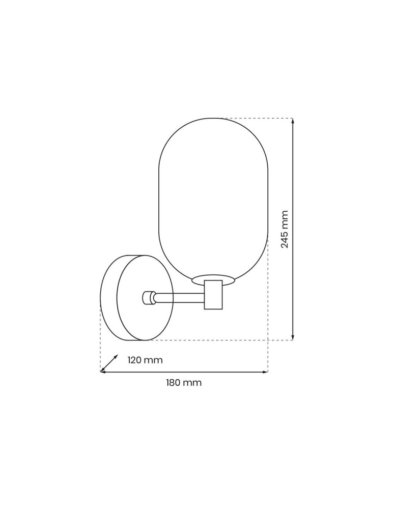 Wall lamps spheres - Milagro Wall lamp ALIAS GOLD 1xE14 ML0319 - product kolory-swiatla.pl 5