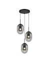 Milagro ALIAS BLACK pendant lamp 3xE14 circle ML0320