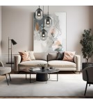 Triple pendant lamps - Milagro ALIAS BLACK pendant lamp 3xE14 circle ML0320 - product 3