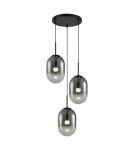 Triple pendant lamps - Milagro ALIAS BLACK pendant lamp 3xE14 circle ML0320 - product 6