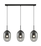 Pendant lamps on a strip - Milagro ALIAS BLACK 3xE14 pendant lamp ML0321 - product 1