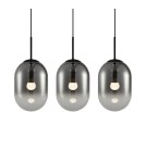 Pendant lamps on a strip - Milagro ALIAS BLACK 3xE14 pendant lamp ML0321 - product 2