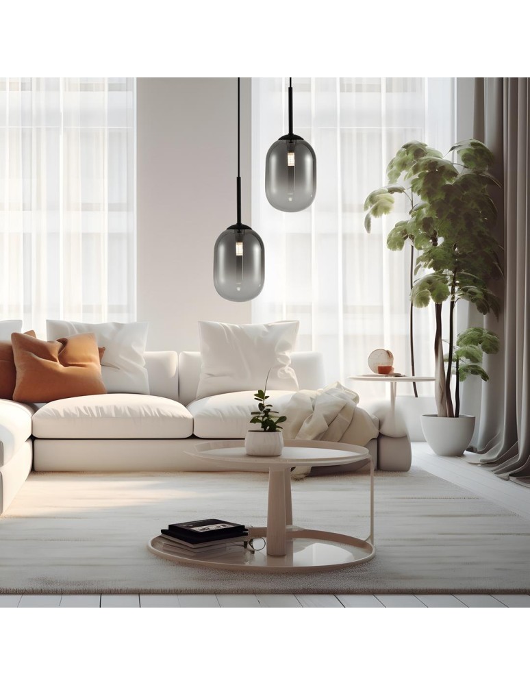 Pendant lamps spheres - Milagro Pendant lamp ALIAS BLACK 1xE14 fi 120 ML0322 - product kolory-swiatla.pl 4