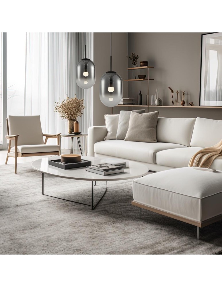 Pendant lamps spheres - Milagro Pendant lamp ALIAS BLACK 1xE14 fi 240 ML0323 - product kolory-swiatla.pl 4