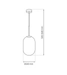 Pendant lamps spheres - Milagro Pendant lamp ALIAS BLACK 1xE14 fi 240 ML0323 - product 5