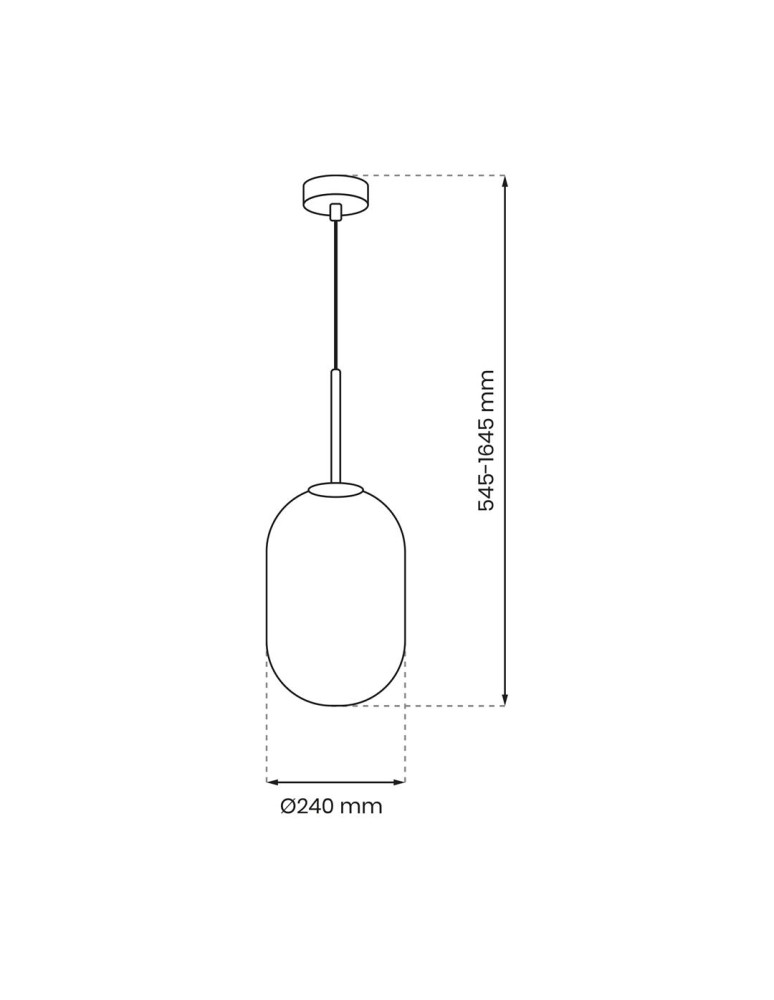 Pendant lamps spheres - Milagro Pendant lamp ALIAS BLACK 1xE14 fi 240 ML0323 - product kolory-swiatla.pl 5