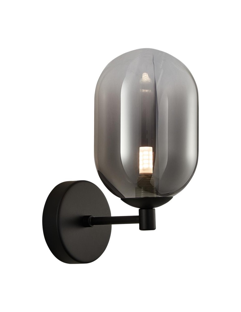 Wall lamps spheres - Milagro Wall lamp ALIAS BLACK 1xE14 ML0324 - product kolory-swiatla.pl 6