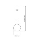 Pendant lamps spheres - Milagro TORONTO 1xGU10 pendant lamp ML0325 - product 5