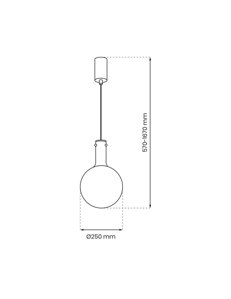 Pendant lamps spheres - Milagro TORONTO 1xGU10 pendant lamp ML0325 - product kolory-swiatla.pl 5