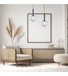 Pendant lamps spheres - Milagro NIKO BLACK pendant lamp 1xG9 fi 200 ML0329 - product 3