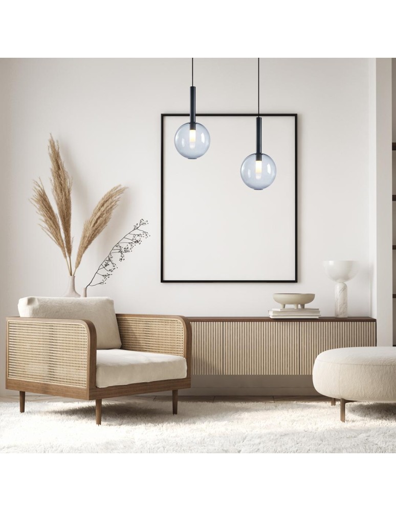 Pendant lamps spheres - Milagro NIKO BLACK pendant lamp 1xG9 fi 200 ML0329 - product kolory-swiatla.pl 3