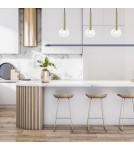 Pendant lamps spheres - Milagro NIKO GOLD pendant lamp 1xG9 fi 150 ML0330 - product 4