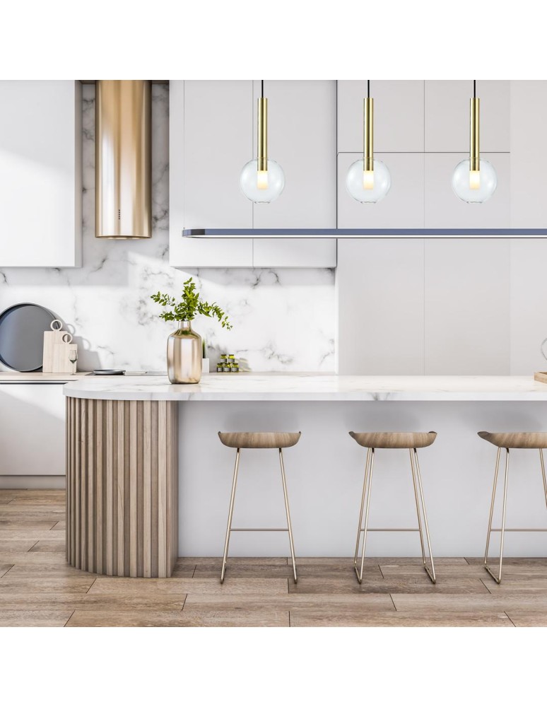 Pendant lamps spheres - Milagro NIKO GOLD pendant lamp 1xG9 fi 150 ML0330 - product kolory-swiatla.pl 4