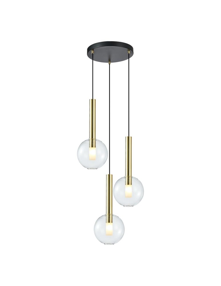 Triple pendant lamps - Milagro NIKO GOLD 3xG9 pendant lamp ML0332 - product kolory-swiatla.pl 1