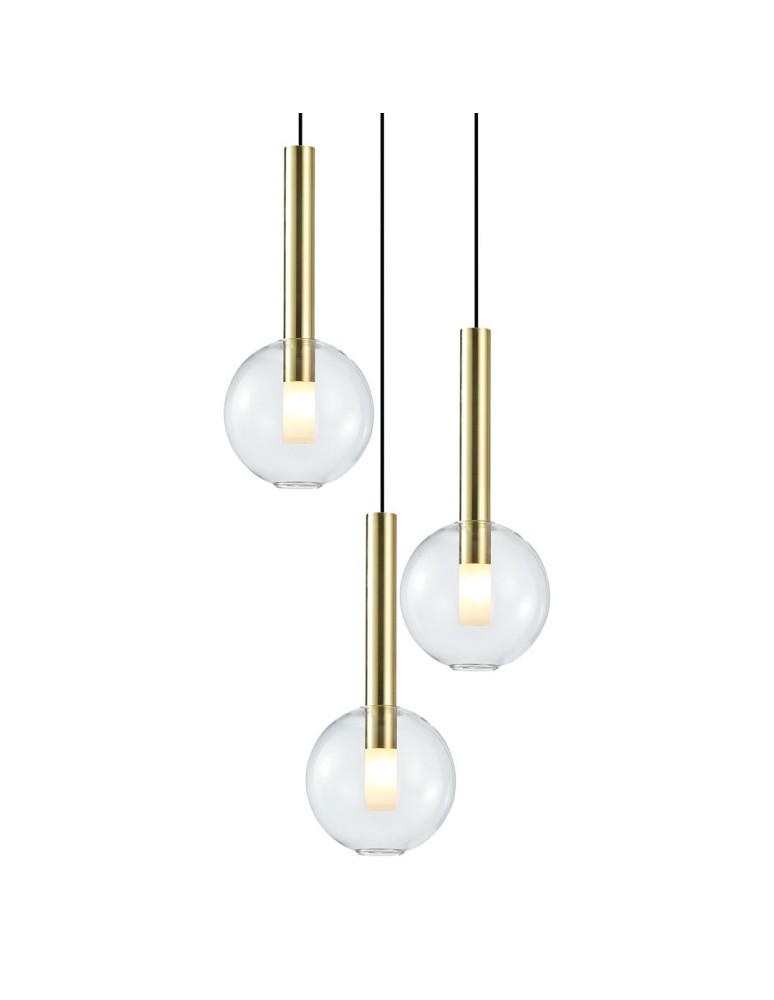 Triple pendant lamps - Milagro NIKO GOLD 3xG9 pendant lamp ML0332 - product kolory-swiatla.pl 2