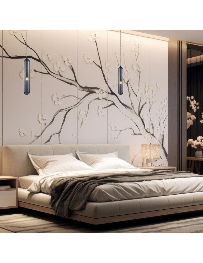 Single pendant lamps - Milagro PAX BLACK 1xG9 pendant lamp ML0337 - product kolory-swiatla.pl 4