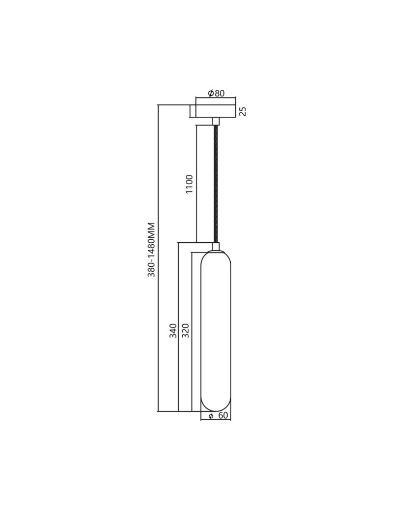 Single pendant lamps - Milagro PAX BLACK 1xG9 pendant lamp ML0337 - product kolory-swiatla.pl 5
