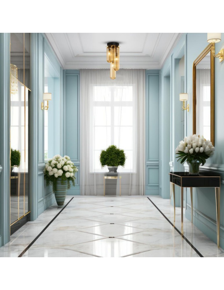 Loft ceiling lamps - industrial - Milagro PAX GOLD 3xG9 ML0340 ceiling lamp. - product kolory-swiatla.pl 4