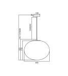 Single pendant lamps - Milagro CAMPANIA 1xE27 pendant lamp ML0341 - product 5