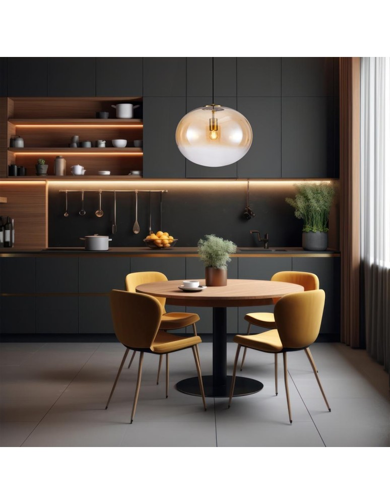 Single pendant lamps - Milagro CAMPANIA 1xE27 pendant lamp ML0342 - product kolory-swiatla.pl 3