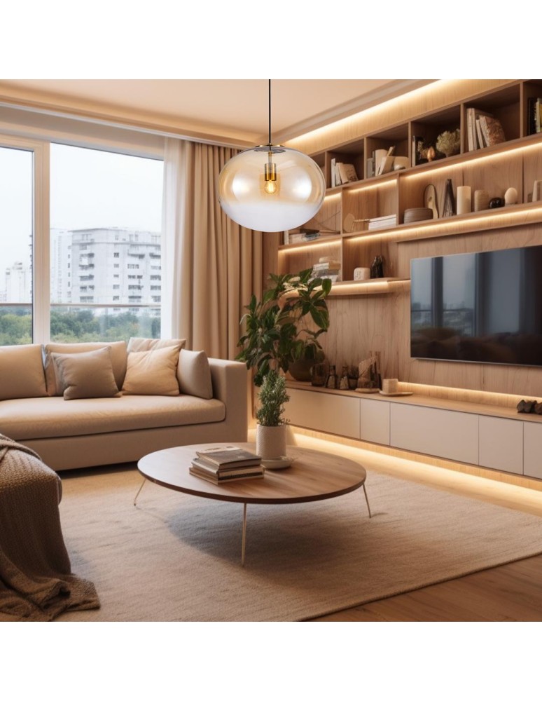 Single pendant lamps - Milagro CAMPANIA 1xE27 pendant lamp ML0342 - product kolory-swiatla.pl 4