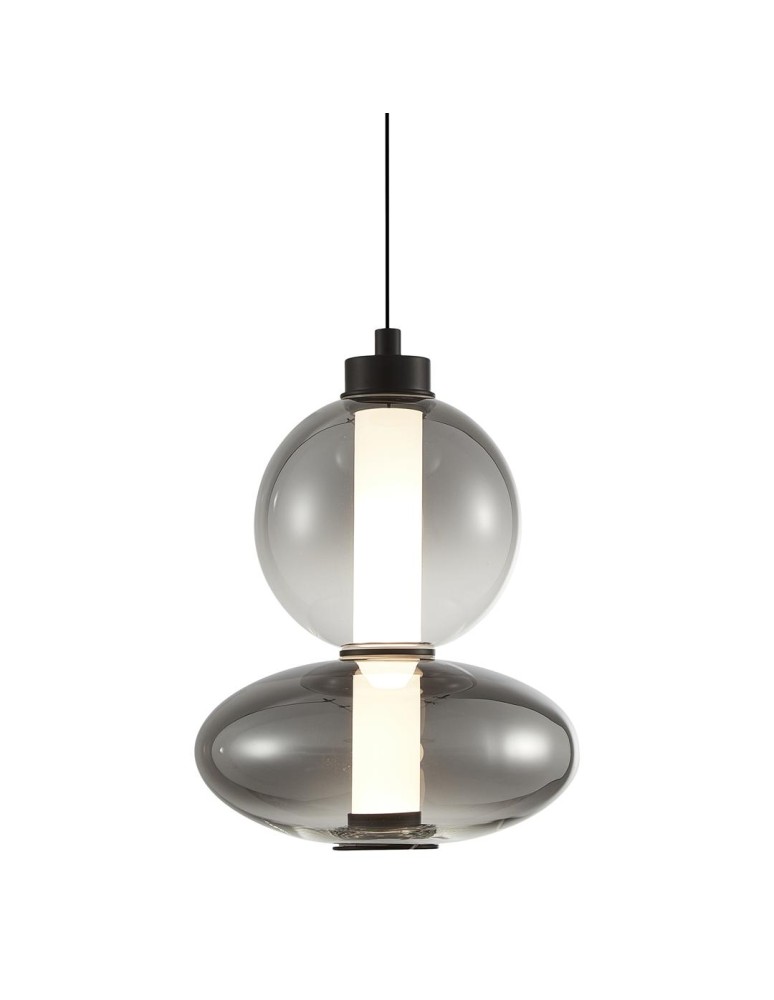 Designer pendant lamps - Milagro DAPHNE SMOKED 12W pendant lamp ML0344 - product kolory-swiatla.pl 2