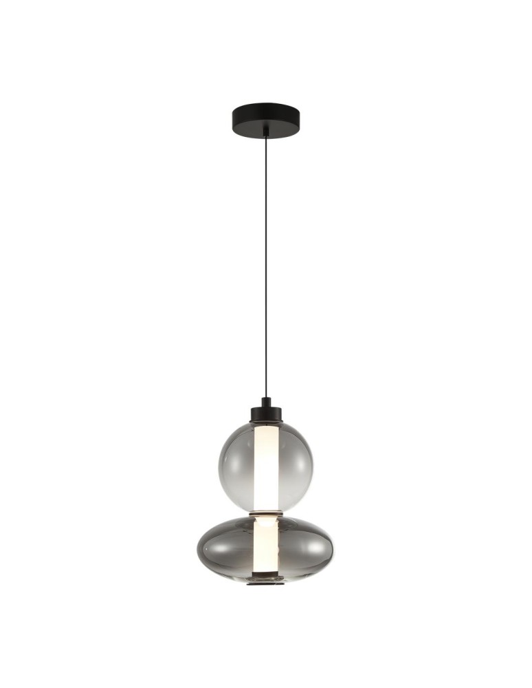 Designer pendant lamps - Milagro DAPHNE SMOKED 12W pendant lamp ML0344 - product kolory-swiatla.pl 6