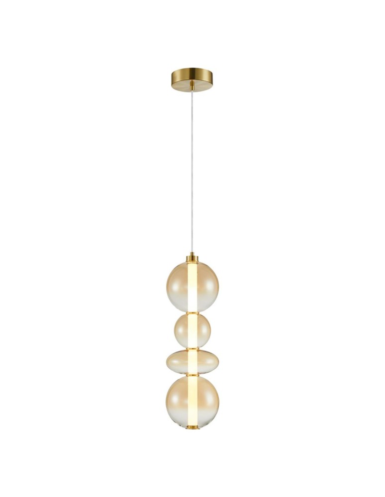 Designer pendant lamps - Milagro DAPHNE AMBER 36W pendant lamp ML0346 - product kolory-swiatla.pl 1