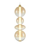 Designer pendant lamps - Milagro DAPHNE AMBER 36W pendant lamp ML0346 - product 2