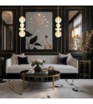 Designer pendant lamps - Milagro DAPHNE AMBER 36W pendant lamp ML0346 - product 3