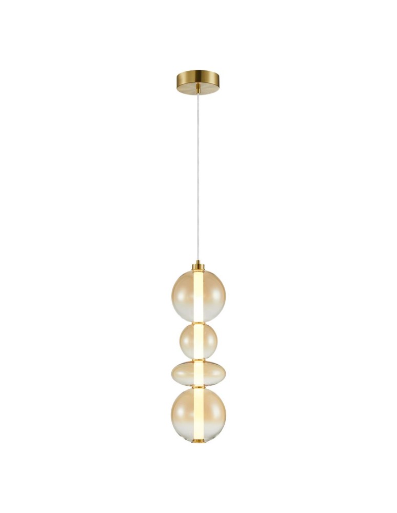 Designer pendant lamps - Milagro DAPHNE AMBER 36W pendant lamp ML0346 - product kolory-swiatla.pl 6