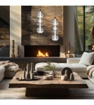 Designer pendant lamps - Milagro DAPHNE SMOKED 36W pendant lamp ML0347 - product 4