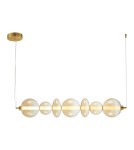 Pendant lamps over the island - Milagro DAPHNE AMBER 40W pendant lamp ML0349 - product 1