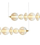 Pendant lamps over the island - Milagro DAPHNE AMBER 40W pendant lamp ML0349 - product 2