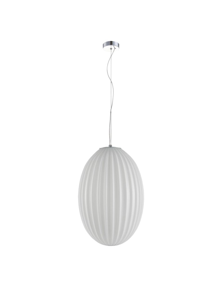 Single pendant lamps - Milagro BRAGA WHITE 1xE27 pendant lamp ML0350 - product kolory-swiatla.pl 1