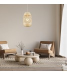 Boho pendant lamps - Milagro Pendant lamp ARONA NATURAL 1xE14 fi 400 ML0353 - product 3