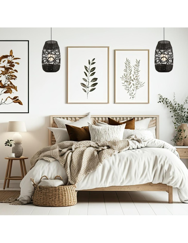 Boho pendant lamps - Milagro ARONA BLACK pendant lamp 1xG9 fi 250 ML0354 - product kolory-swiatla.pl 4