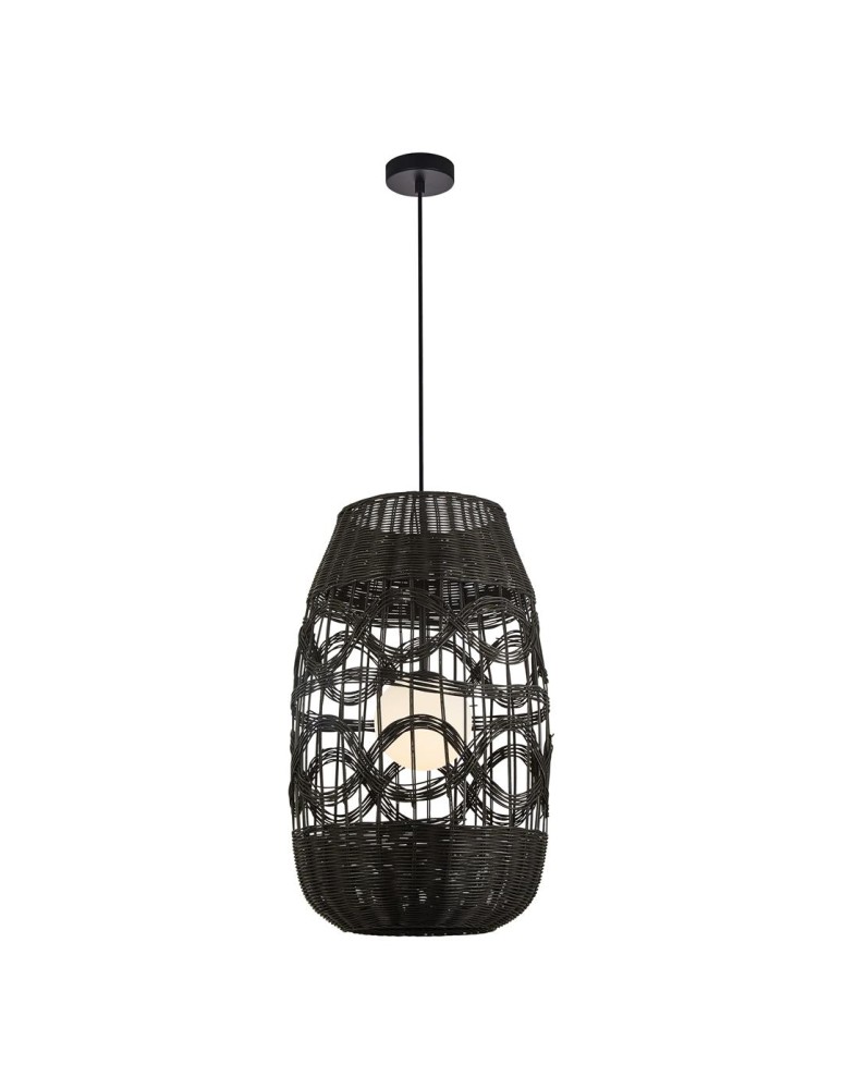 Boho pendant lamps - Milagro ARONA BLACK pendant lamp 1xG9 fi 400 ML0355 - product kolory-swiatla.pl 1