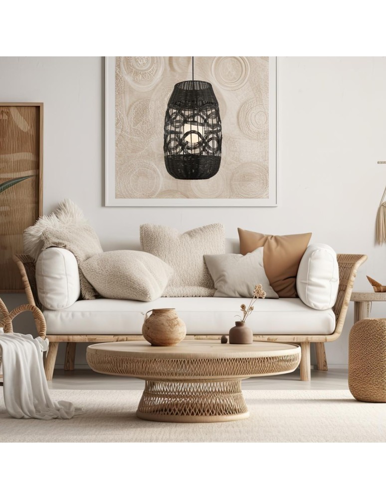 Boho pendant lamps - Milagro ARONA BLACK pendant lamp 1xG9 fi 400 ML0355 - product kolory-swiatla.pl 3